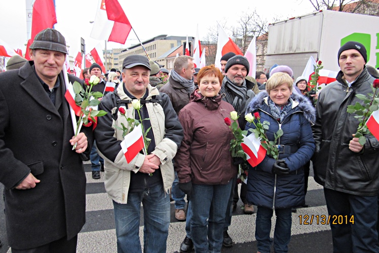Mielczanie szli w marszu organizowanym przez PiS