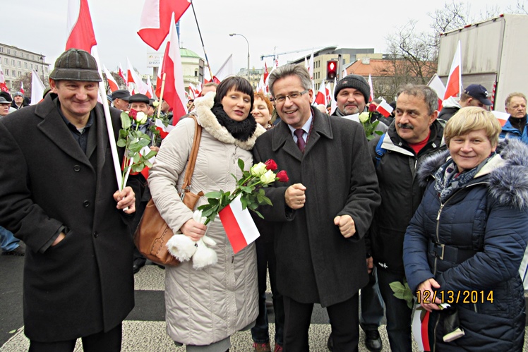 Mielczanie szli w marszu organizowanym przez PiS