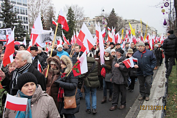Mielczanie szli w marszu organizowanym przez PiS