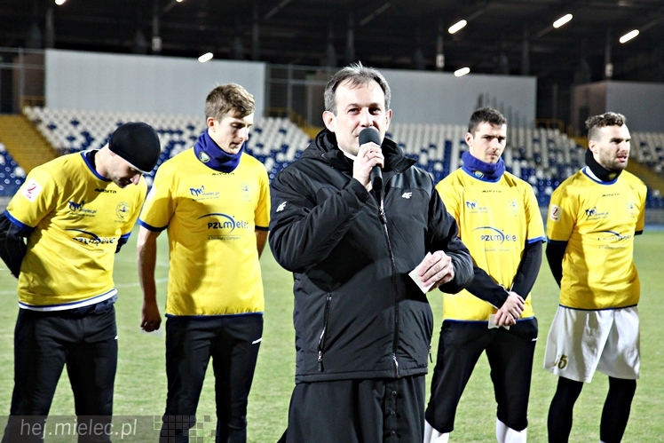 Mecz Wigilijny 2014 na Stadionie Miejskim: Piłkarze - Kibice 6:5