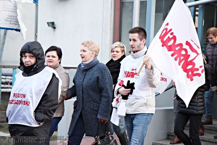 Strajk ostrzegawczy nielekarskich grup zawodowych w Szpitalu Powiatowym w Mielcu