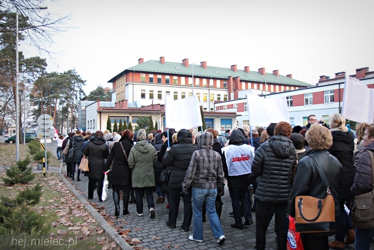 Strajk ostrzegawczy nielekarskich grup zawodowych w Szpitalu Powiatowym w Mielcu