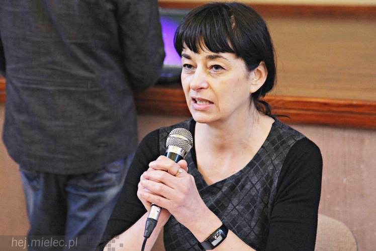 Zuzanna Kurtyka w Mielcu. Spotkanie z mieszkańcami