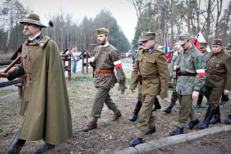 Symboliczne tabliczki Żołnierzy Niezłomnych odsłonięte. Szydłowieckie dęby pomnikami pamięci