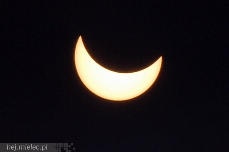 Zaćmienie Słońca nad Mielcem