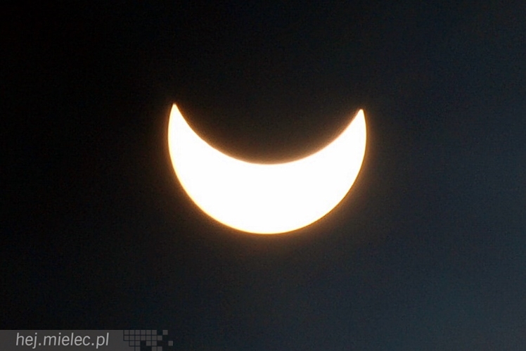 Zaćmienie Słońca nad Mielcem