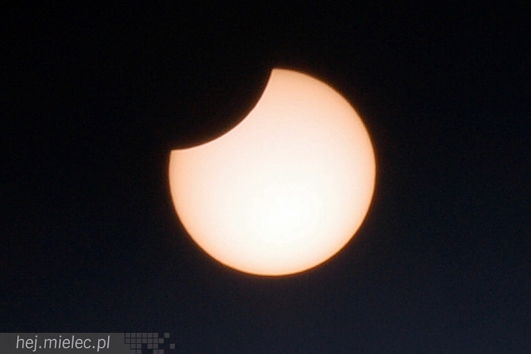 Zaćmienie Słońca nad Mielcem