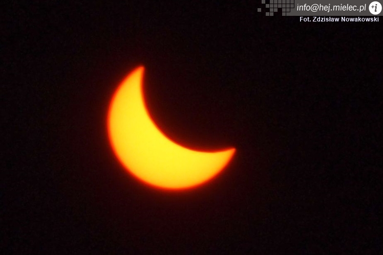 Zaćmienie Słońca nad Mielcem