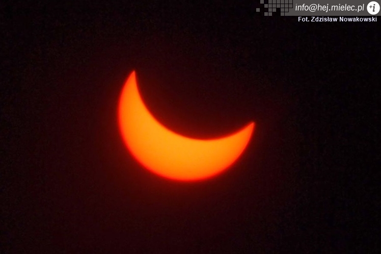 Zaćmienie Słońca nad Mielcem