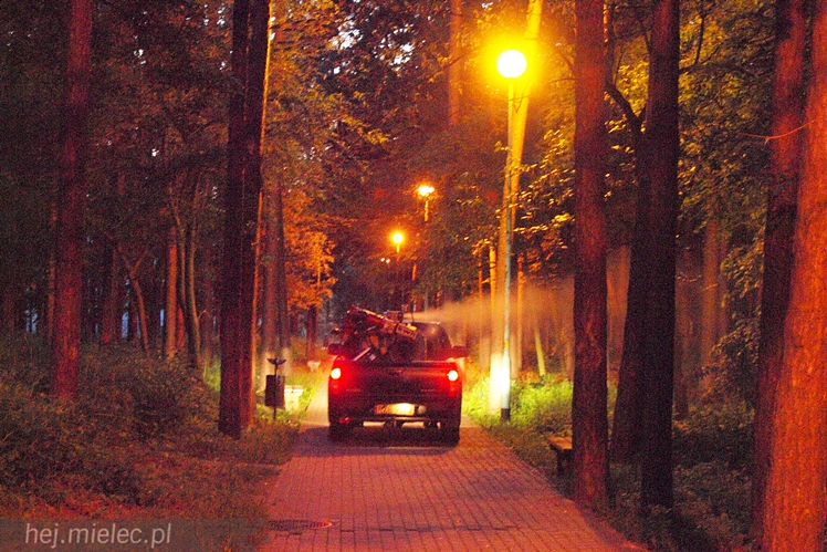 Tak wyglądało odkomarzanie miejskich parków