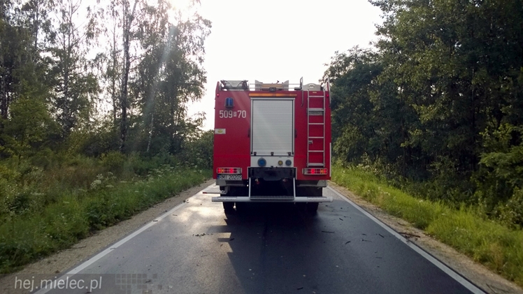 Burze i porywisty wiatr nad regionem. Drzewo zablokowało drogę
