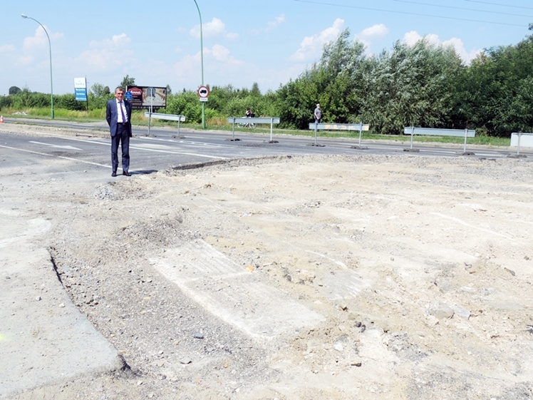 Budowa ronda przebiega zgodnie z harmonogramem