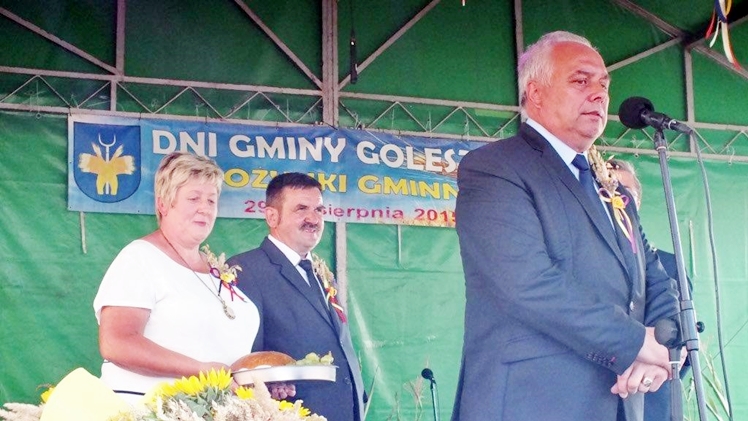 ?Chorzelowiacy? i delegacja Gminy Mielec na Dożynkach Gminnych w Goleszowie
