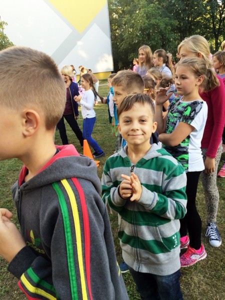 Masa atrakcji na festynie plenerowym na osiedlu Lotników