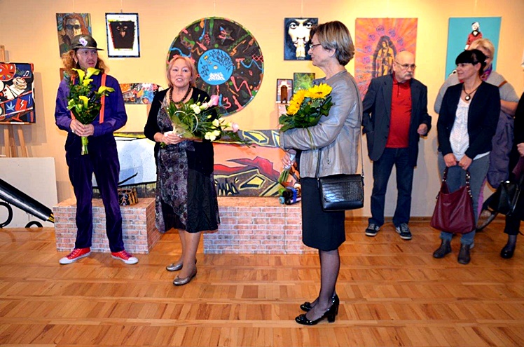 Wernisaż wystawy Grzegorza Cebuli w Chorzelowie