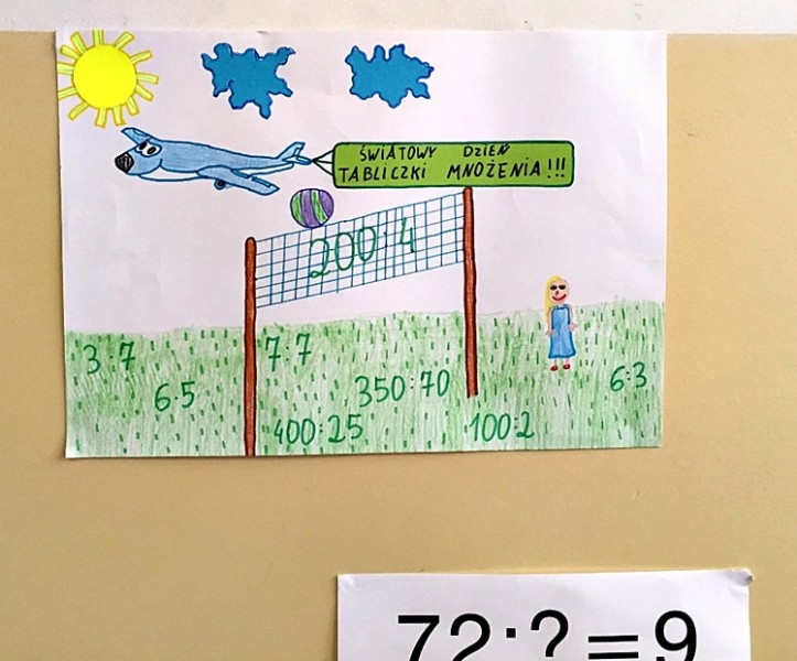 V Światowy Dzień Tabliczki Mnożenia w Szkole Podstawowej w Zabrniu