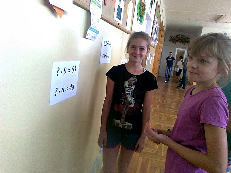V Światowy Dzień Tabliczki Mnożenia w Szkole Podstawowej w Zabrniu