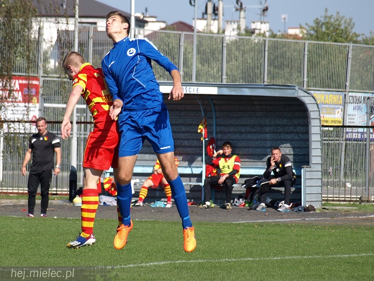 Juniorzy Stali Mielec przegrali z Jagiellonią Białystok