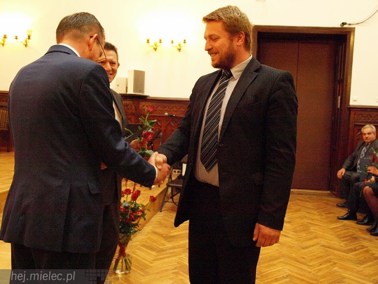Uroczystość wręczenia nauczycielom nagród starosty powiatu mielckiego