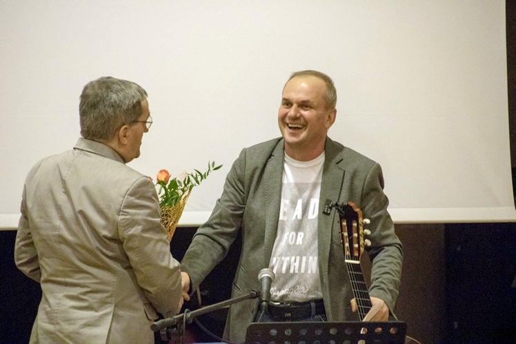 Withkacy Zaborniak promował tomik swoich wierszy