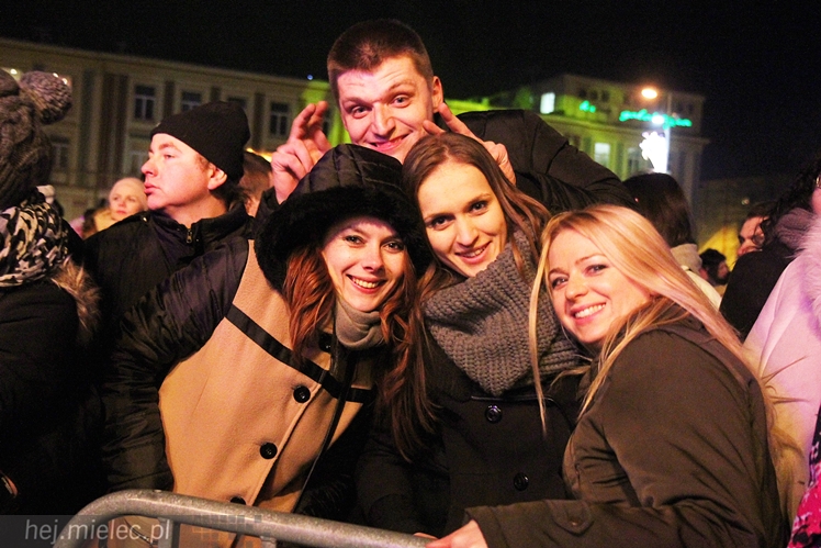 Powitanie 2016 roku na Placu AK w Mielcu
