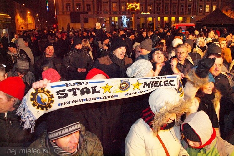 Powitanie 2016 roku na Placu AK w Mielcu