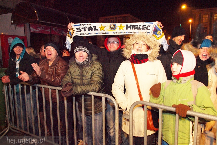 Powitanie 2016 roku na Placu AK w Mielcu
