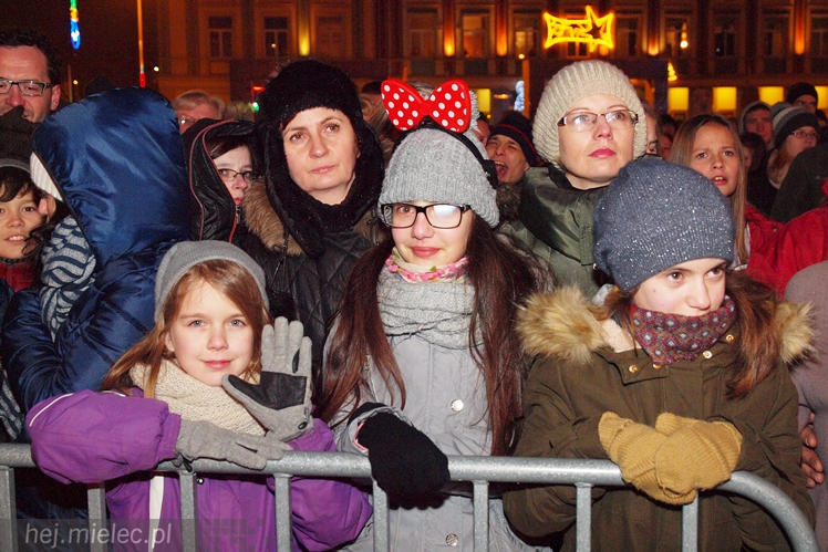 Powitanie 2016 roku na Placu AK w Mielcu