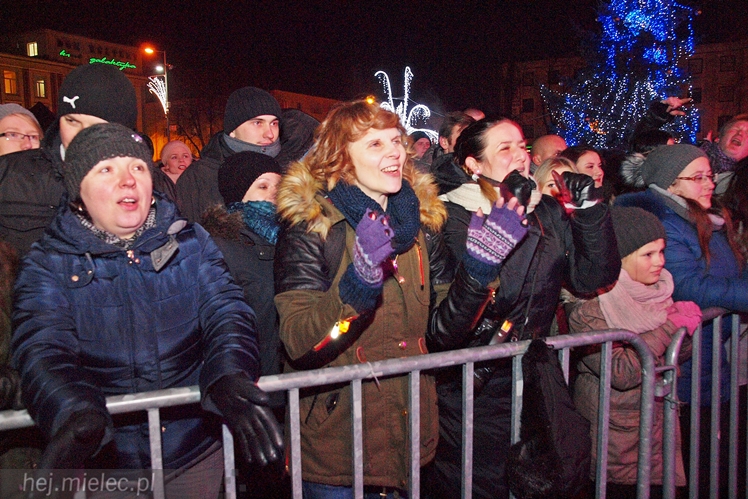 Powitanie 2016 roku na Placu AK w Mielcu
