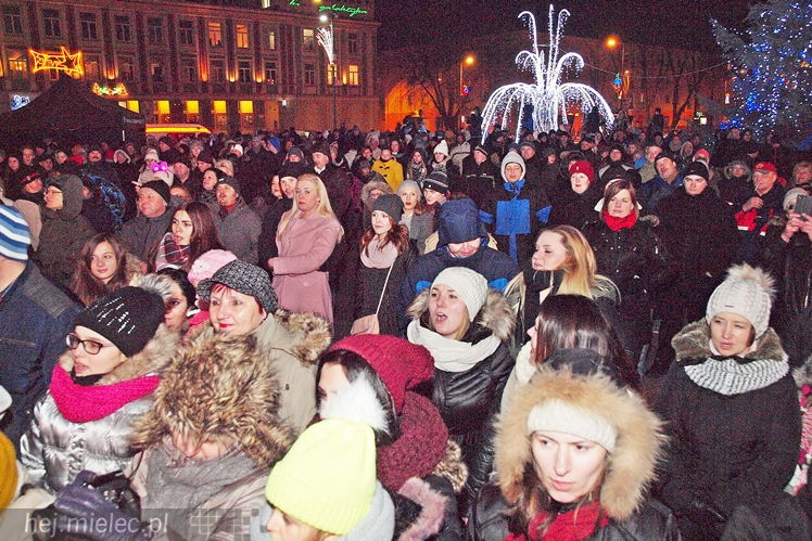Powitanie 2016 roku na Placu AK w Mielcu