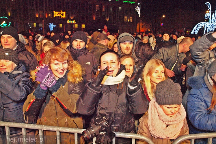 Powitanie 2016 roku na Placu AK w Mielcu