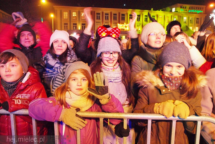 Powitanie 2016 roku na Placu AK w Mielcu