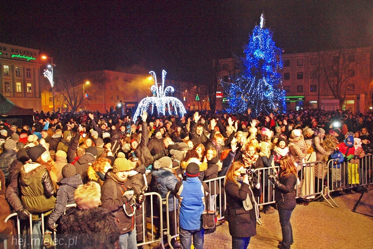 Powitanie 2016 roku na Placu AK w Mielcu