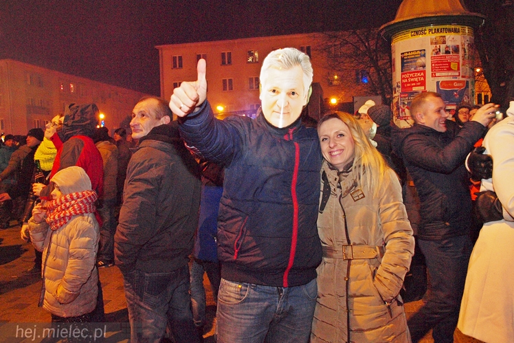 Powitanie 2016 roku na Placu AK w Mielcu