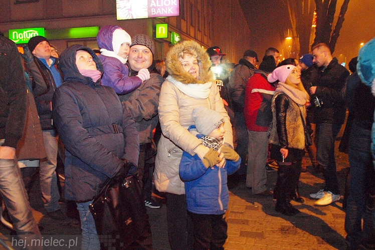Powitanie 2016 roku na Placu AK w Mielcu