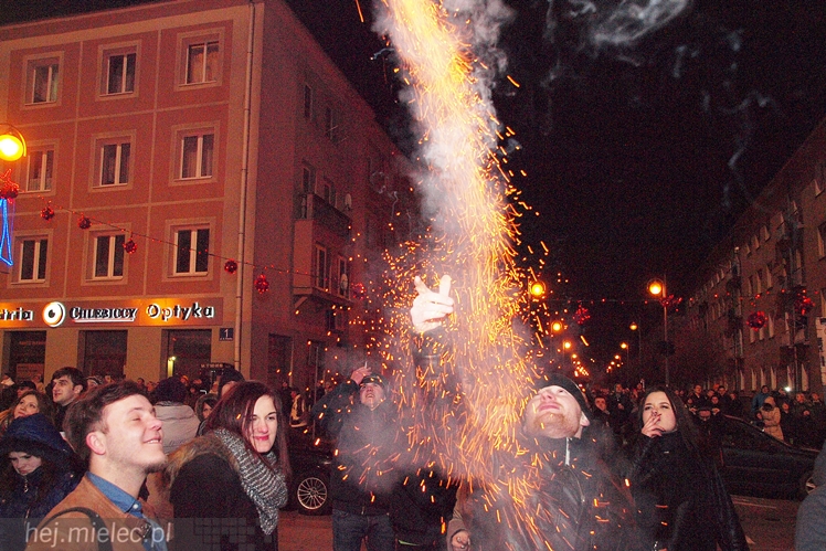 Powitanie 2016 roku na Placu AK w Mielcu