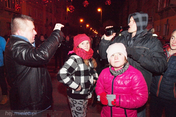 Powitanie 2016 roku na Placu AK w Mielcu
