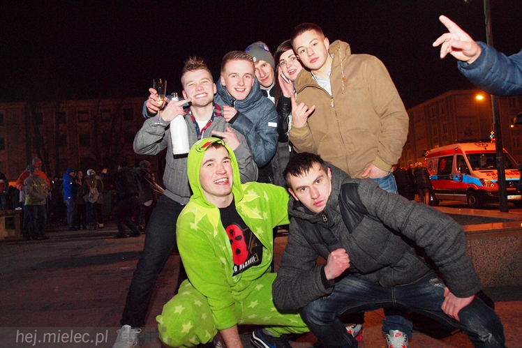 Powitanie 2016 roku na Placu AK w Mielcu