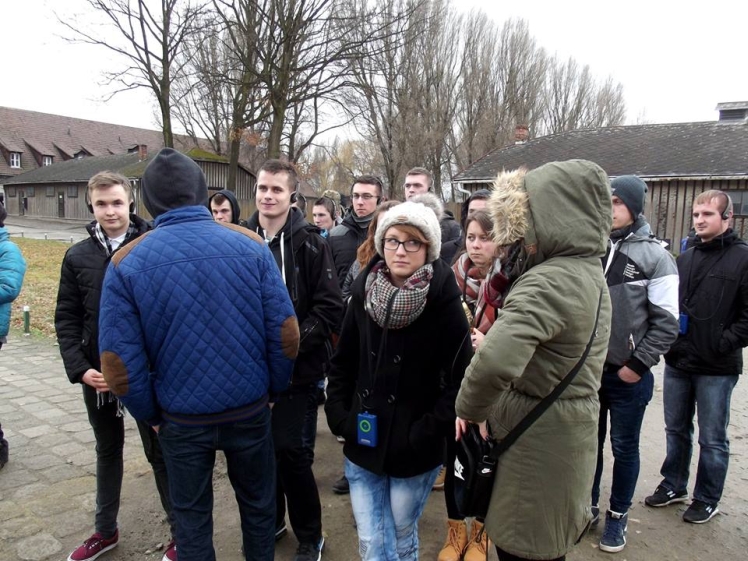 Uczniowie ZSB w muzeum Auschwitz-Birkenau