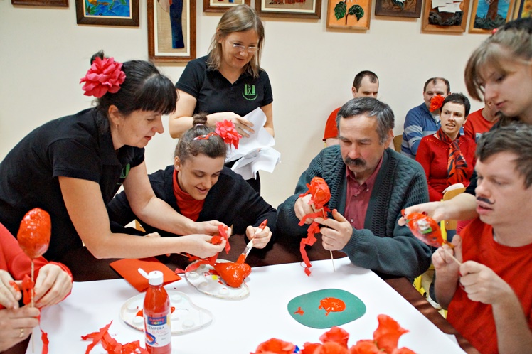 Walentynki Latino w Środowiskowym Domu Samopomocy przy ul. Wojsławskiej