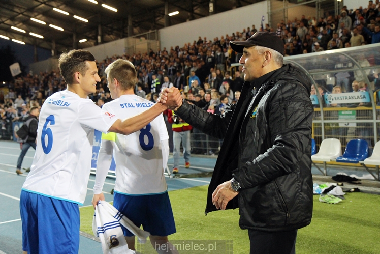 Piłkarze i kibice FKS Stali Mielec świętują awans do I ligi