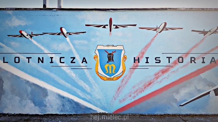 Mural lotniczej historii Mielca praktycznie gotowy