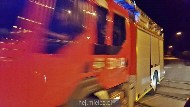 Pożar domu letniskowego w Osiedlu Rzochów