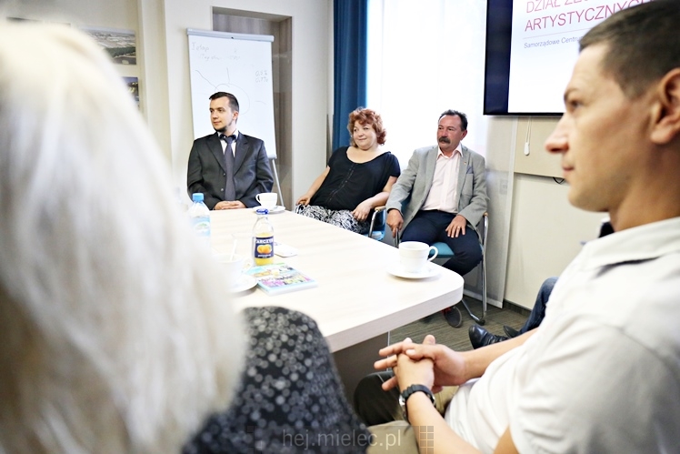 Spotkanie prezydenta Daniela Kozdęby z animatorami grup artystycznych SCK
