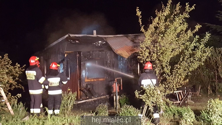 Pożar altany na POD Metalowiec