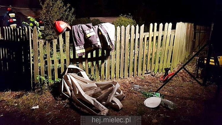 Pożar altany na POD Metalowiec