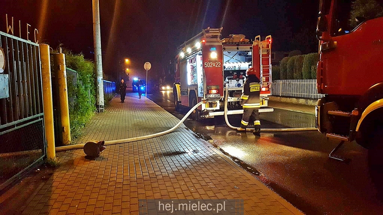 Pożar altany na POD Metalowiec