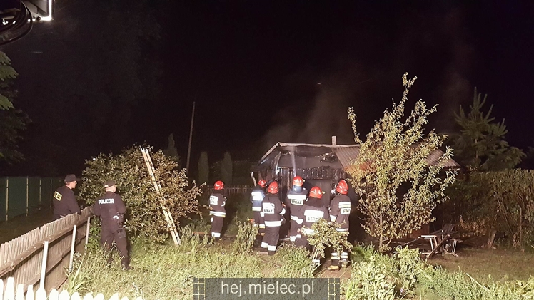 Pożar altany na POD Metalowiec