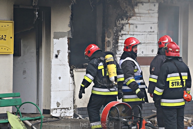 Pożar budynku socjalnego na ul. Inwestorów