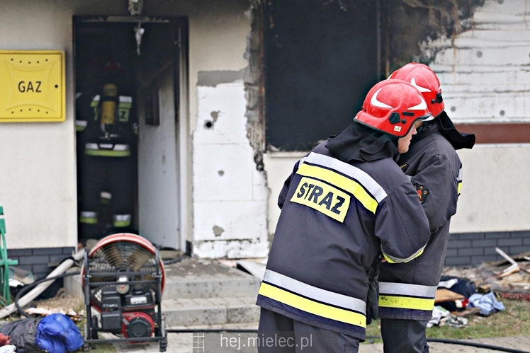 Pożar budynku socjalnego na ul. Inwestorów
